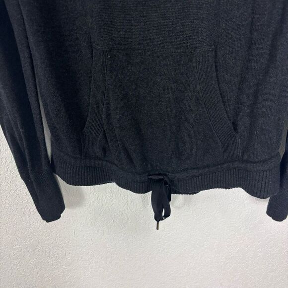 Lululemon Women's Charcoal Grey Hooded Pullover Sweater with Pocket - Picture 5 of 8